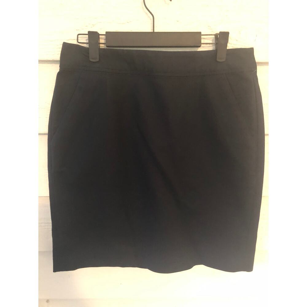 Banana Republic Navy Blue Skirt Classic Career Office Workwear Minimalist - Picture 2 of 4